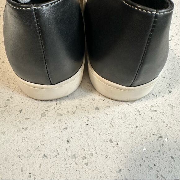 Free People Calf Hair Slip On Sneakers Leather Black White Size 9 - Picture 11 of 11